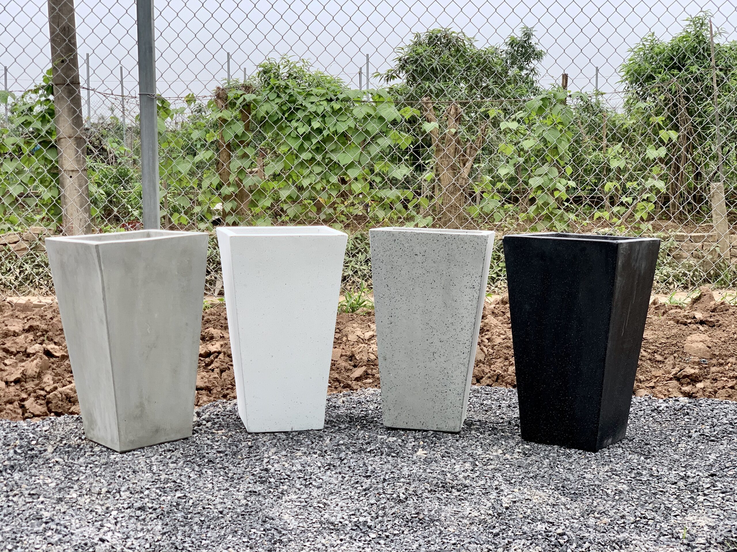 Chậu Xi Măng – Đá Mài Vuông Vát - Ảnh 3