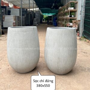 CHẬU XI MĂNG – ĐÁ MÀI SỌC CHỈ ĐỨNG