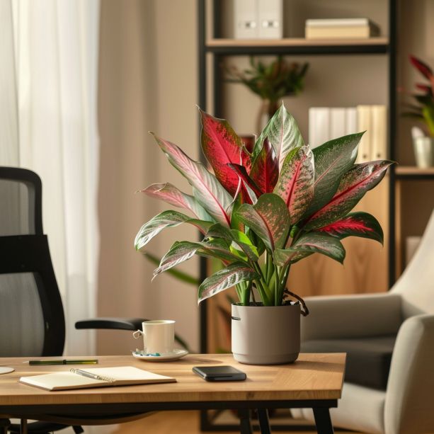 CÂY PHÚ QUÝ (AGLAONEMA RED)-"Sắc đỏ Thịnh vượng & Năng lượng Tích cực" - Ảnh 3